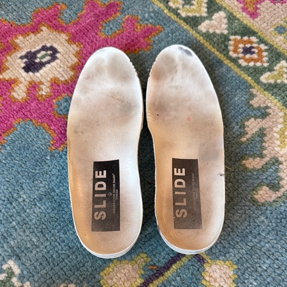 Golden Goose Women's Glitter Sneakers - Gold and Gray - Picture 6 of 8